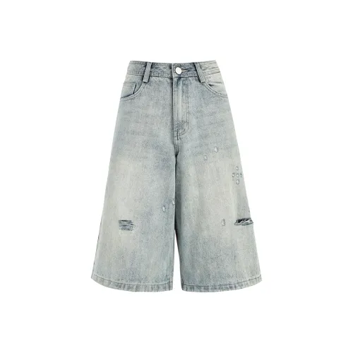 SHIJI XSD0185 Винтажный синий Capri Женские джинсовые шорты