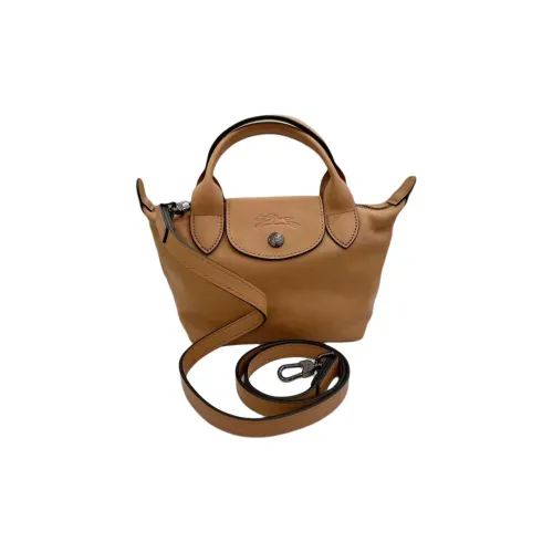 LONGCHAMP Le Pliage Xtra Корова Кожа Пельменная Сумка Сумка через плечо Сумка мини Женская Табак Коричневый