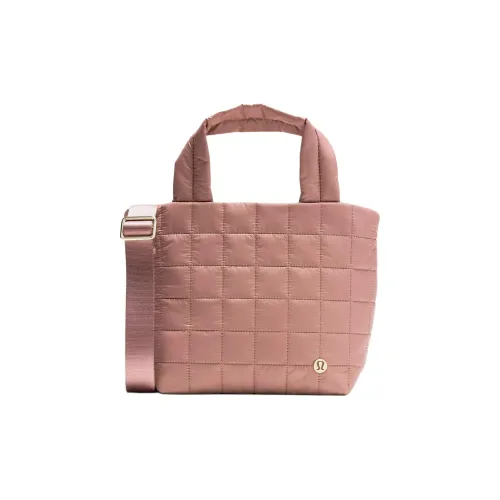 lululemon Нейлоновая сумка-тоут сумка для покупок сумка через плечо маленькая сумка женская телесный цвет розовый
