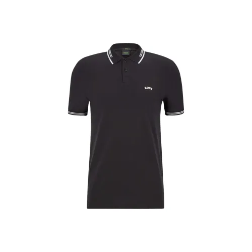 Hugo Boss SS22 Поло Мужское Черное