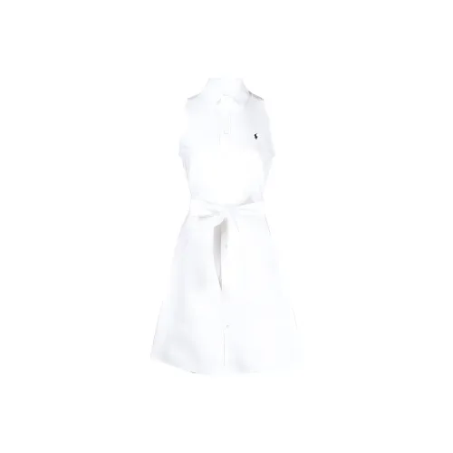 Polo Ralph Lauren Без рукавов Платье Женское Белое