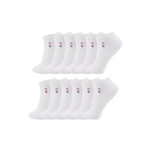 Низкие носки NBA унисекс размер 12 упаковка белые
