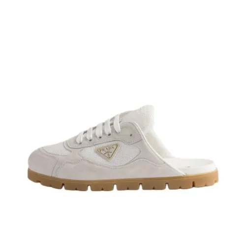 PRADA Резиновая подошва Домашние тапочки Женские Белые