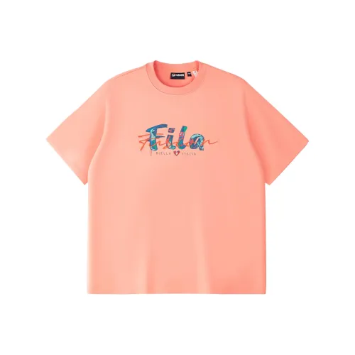 FILA FUSION FOBFUSION LIFE SS25 T-Shirt Унисекс Мягкий Оранжевый Красный