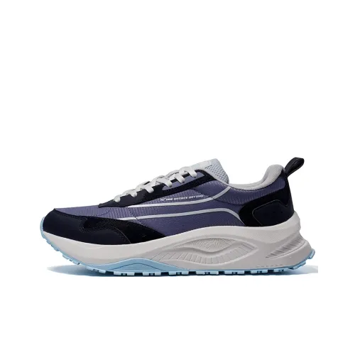 361° Противоскользящий устойчивый к истиранию низкий топ повседневная обувь мужская матовый синий