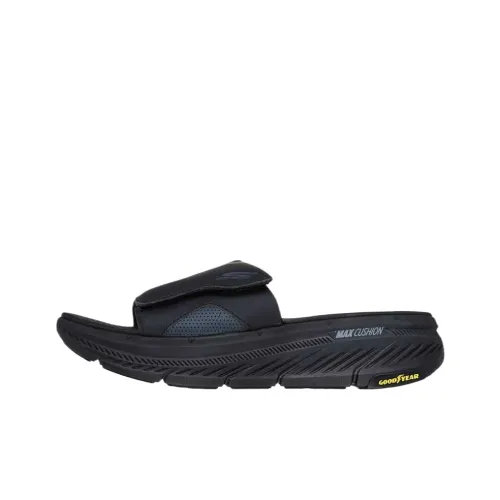 Skechers Max Cushioning Premier 2,0 Резина Подошва Амортизация Слайд Мужской Черный