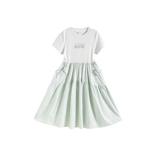 Cotton Gene Платье Светло-синий для детей 3-7 лет