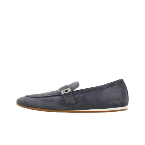Ferragamo Hug Мужские повседневные туфли Low Top Серый Мужской