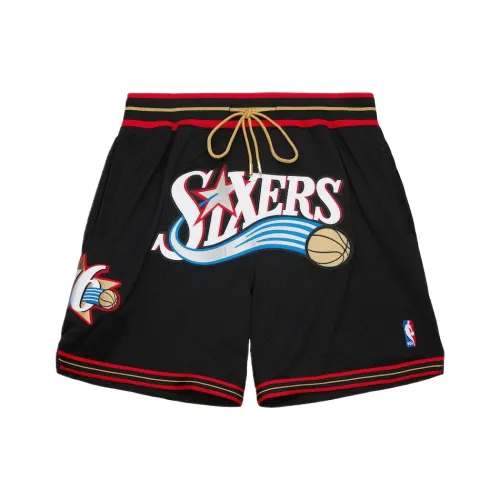 Mitchell Ness Mitchell & Ness x JUST DON Черные Мужские Баскетбольные Шорты