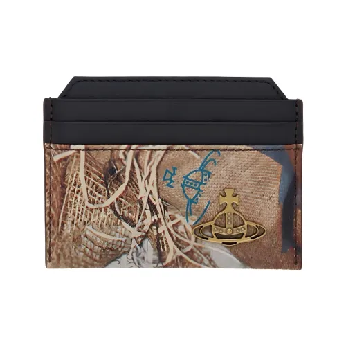 Vivienne Westwood с рельефным узором искусственная кожа держатель для карт мужской коричневый и черный