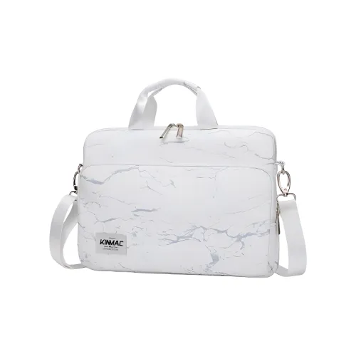 KINMAC Полиэстер Ноутбук Сумка Стандартная Унисекс Черный Мрамор Белый Мрамор