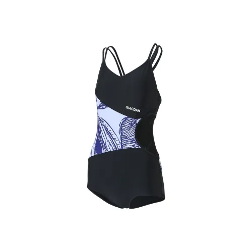 QIAODAN Ван-Пис Купальник Женские Черный Аква Синий