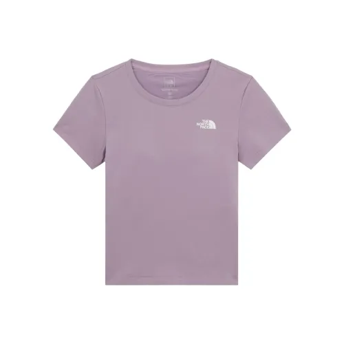 THE NORTH FACE T-Shirt Женская Серый Фиолетовый