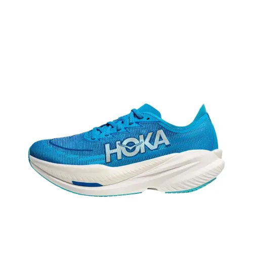 HOKA ONE ONE MACH X 2 Slip-on Устойчивый к истиранию Низкий Топ Беговые кроссовки Мужской Синий
