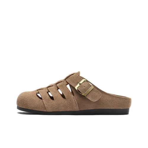 Hotwind Резиновая подошва устойчивая к истиранию домашние тапочки женские коричневый