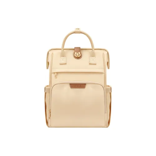V.NINE Ткань Рюкзак Женские Сырно-желтый