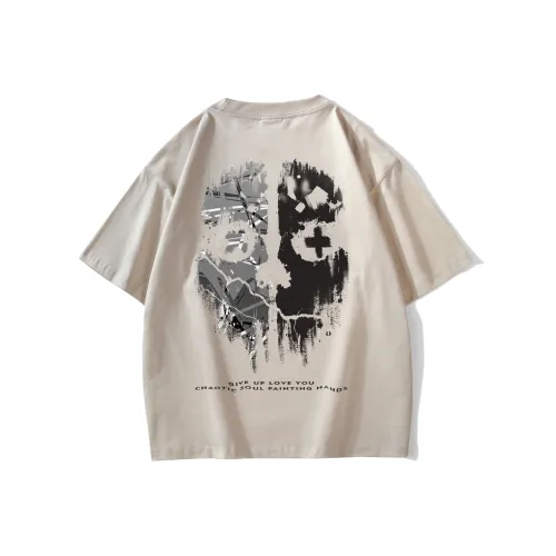 FONDLOOK Светло-бежевый Абрикос Унисекс Рубашка T