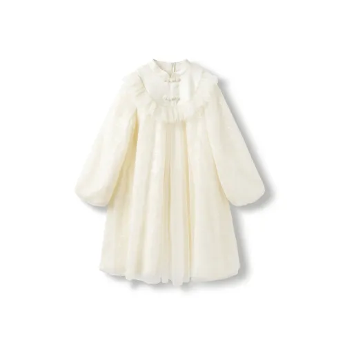BALABALA Детское платье белый тон женское