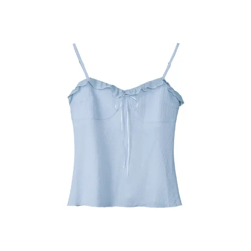 Fstudio Корейский стиль Атмосферный Отделение Бант Внутренний Топ на бретелях Женский