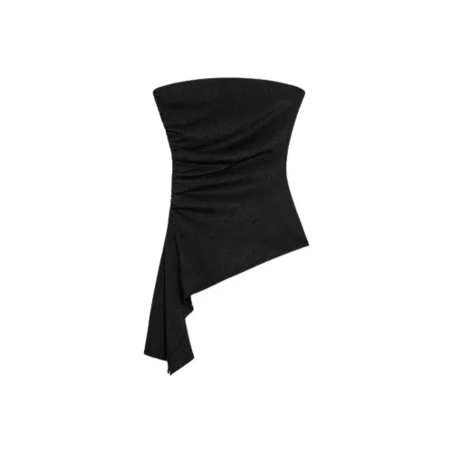 ZARA Черные Женские Топы без бретелек