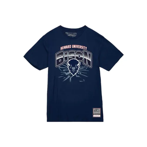MITCHELL NESS Howard Bison T Рубашка Мужская Морской Синий