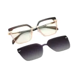 Прозрачный Серый Верх, Прозрачный Розовый Нижний/Градиент Серый