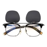 Чёрный + С откидная крышка накладные линзы