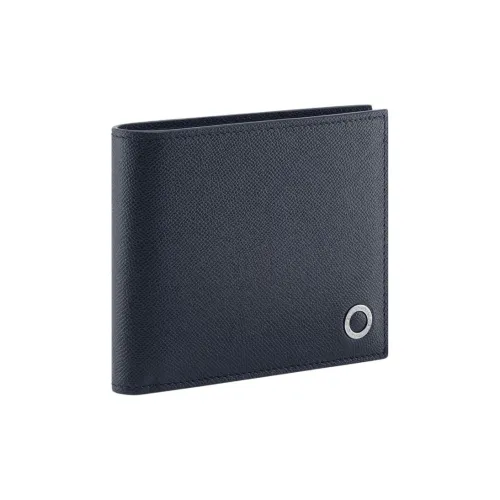 BVLGARI Кошелек из телячьей кожи мужской синий