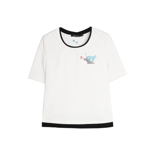 ELLE Белые Женские Футболки