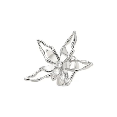 BOONEE ALUS Кольца из меди с покрытием из белого золота женские