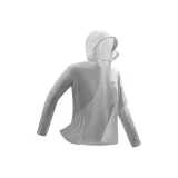 [UPF72+] Светло-серый (Зеленые полосы на груди с логотипом)