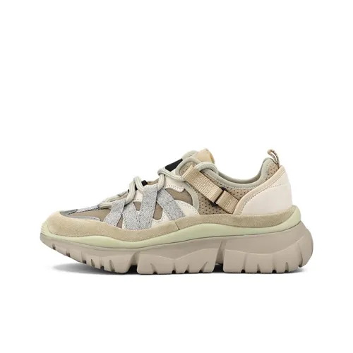 ZSBELLA Противоскользящие и износостойкие визуально увеличивающие рост низкие топовые кроссовки с толстой подошвой женские хаки