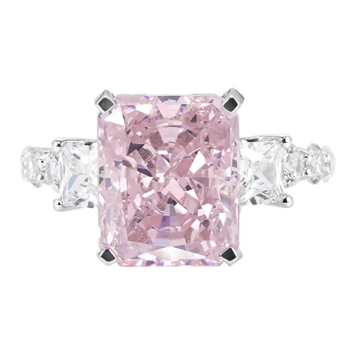 FUNNXI Серебро S925 с родиевым покрытием золотые кольца женские