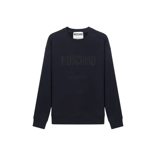 MOSCHINO Темно-синий Мужские Свитшоты