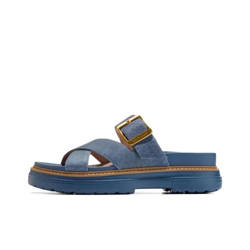 COLE HAAN Резиновая подошва противоскользящие слипоны женские темно-синие