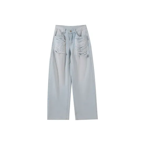 YEARNED Светло-синие Женские Джинсы