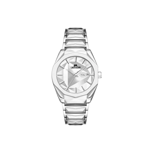 LIBER AEDON Наручные часы Кварцевый механизм Серебристый циферблат Мужские часы Коробка признания в любви