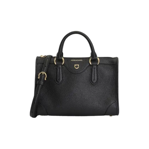 Ferragamo Регулируемый ремешок Тоут Сумка Сумка для покупок Сумка через плечо Сумка Женская Черная