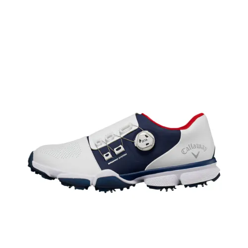 Callaway Низкий Топ Гольф Обувь Мужская Белый Темно-Синий