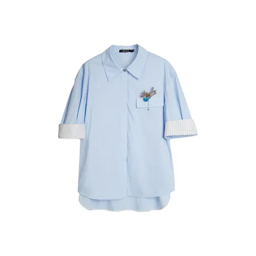 ELLE Fun Series Женские Рубашки Синие