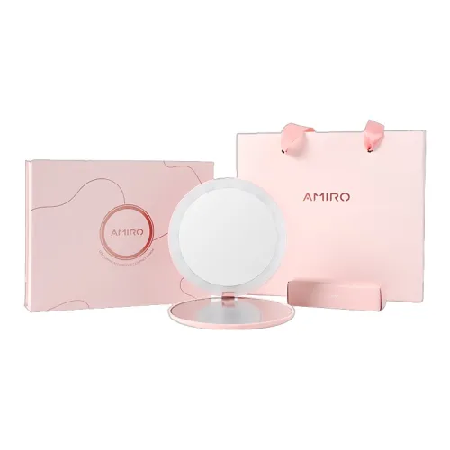 AMIRO MI Guang Складная LED Полоса Светодиодные Лампы Портативный Мини On The Go Розовый MAKE UP Зеркала