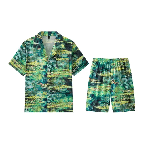 Gongdie Зеленый Мужской Пижамные комплекты