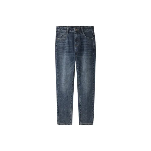 HLA Синий Серый DENIM GRADIENT Средний 6F Мужские Джинсы