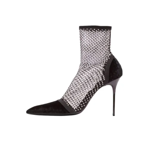 BALMAIN Ботильоны 9,5 см Женские Черные