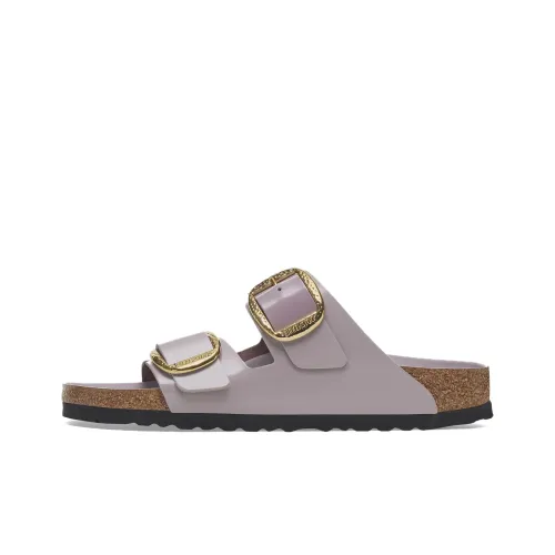 Шлепанцы Birkenstock Arizona Big Buckle устойчивые к истиранию женские светло-фиолетовые стандартного размера свободного кроя