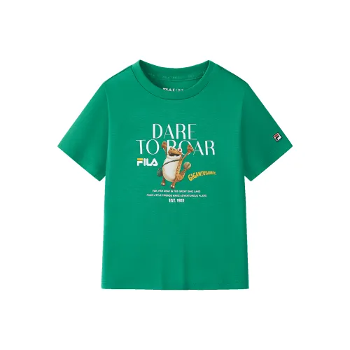 FILA KIDS T-рубашка Hedge зеленая для детей 3-7 лет