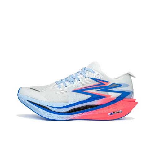 361° Flame 4 Амортизация Покрытие Легкий Низкий Топ Карбоновая Плита Марафон Гоночные Кроссовки Унисекс Белый Синий Розовый