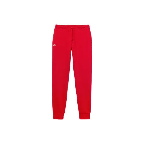 LACOSTE Collaboration Red Men's Knitted Training Pants LACOSTE Collaboration Красные Мужские Вязаные Спортивные Штаны