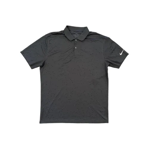 Мужское поло Nike темно-серого цвета