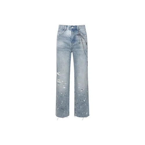 BIRTH OF ROYAL CHILD SS24 Джинсы Унисекс Синий